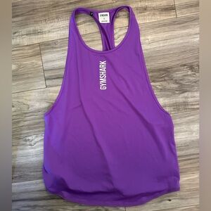 Gymshark Women’s Workout Tank Top with Logo on the Front in Bright Purple Size S
